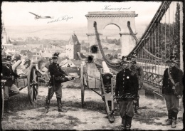 Odstřelování kamenného mostu c.k. rakouskou armádou.