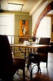 Interior of the restaurant and pizzeria Ponte di Pietra